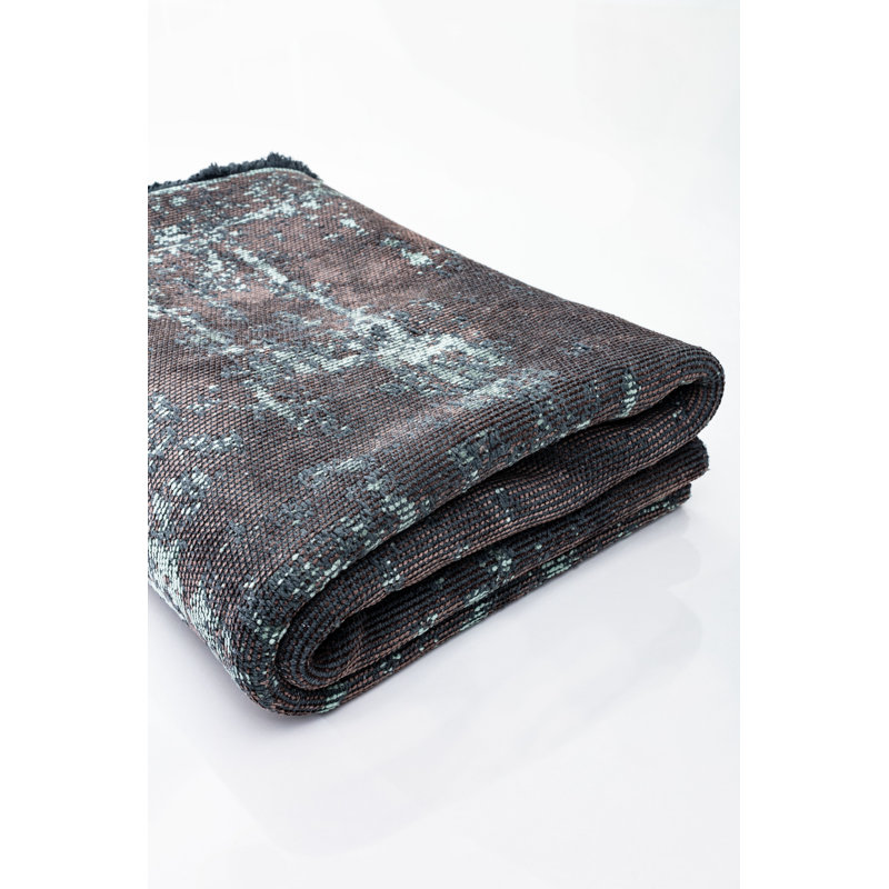 Rapture Brown/Green Luxury Area Rug, Rectangle 7'10" x 9'10"