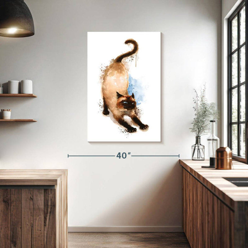 Siamese, 39" H x 26" W