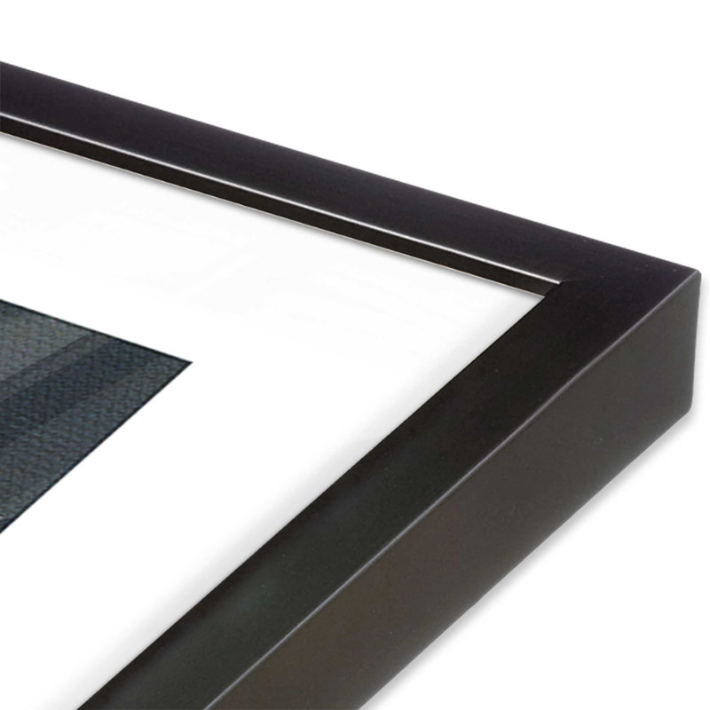 Onyx Eclipsed, ensemble de 2 impressions sur toile dans un cadre brossé, 12 po x 12 po, H 13,75 po x l 27,5 po, Zinc patiné