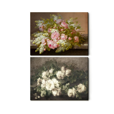 2 Piece Wrapped Canvas Wall Art