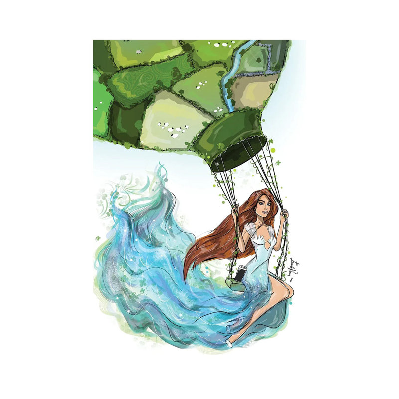 Eire by Emma Kenny - Wrapped Canvas Painting, 101.6 cm H x 66.04 cm W x 1.91 cm D