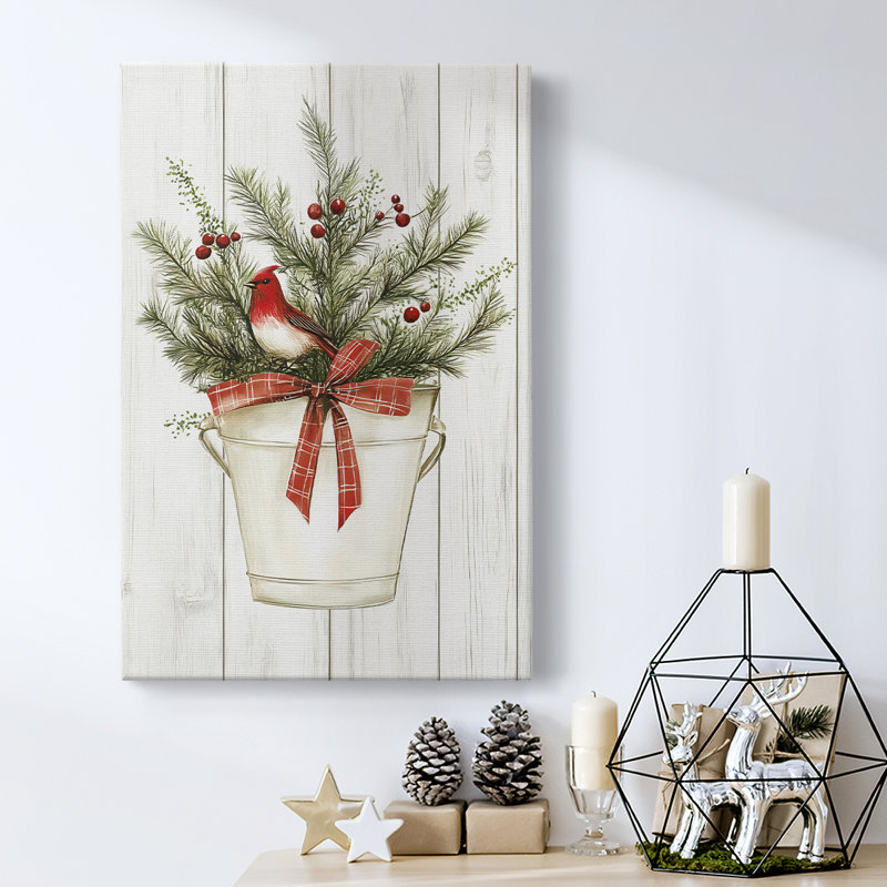 Art des Fêtes de Noël - Toile tendue avec châssis LVII, H 36 po x l 24 po