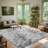 8x10 Soft Shag Rug For Living Room, Large Luxury Fluffy Rugs for Bedroom, Upgrade Non Slip Backing, Ideal For High Traffic Areas Indoor, Home Decor Aesthetic, Tie Dye Black Grey-1090053670-1090053684