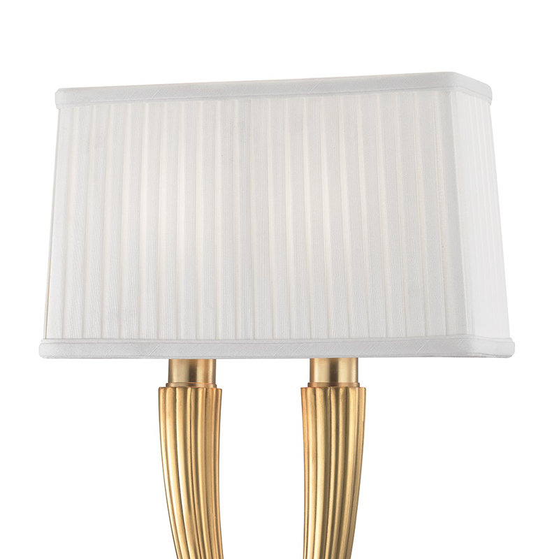 Erie 2 - Light Armed Sconce, Aged Brass