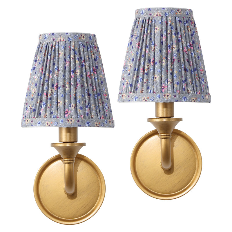 Maicie 8" Wall Sconce Set of 2, Blue