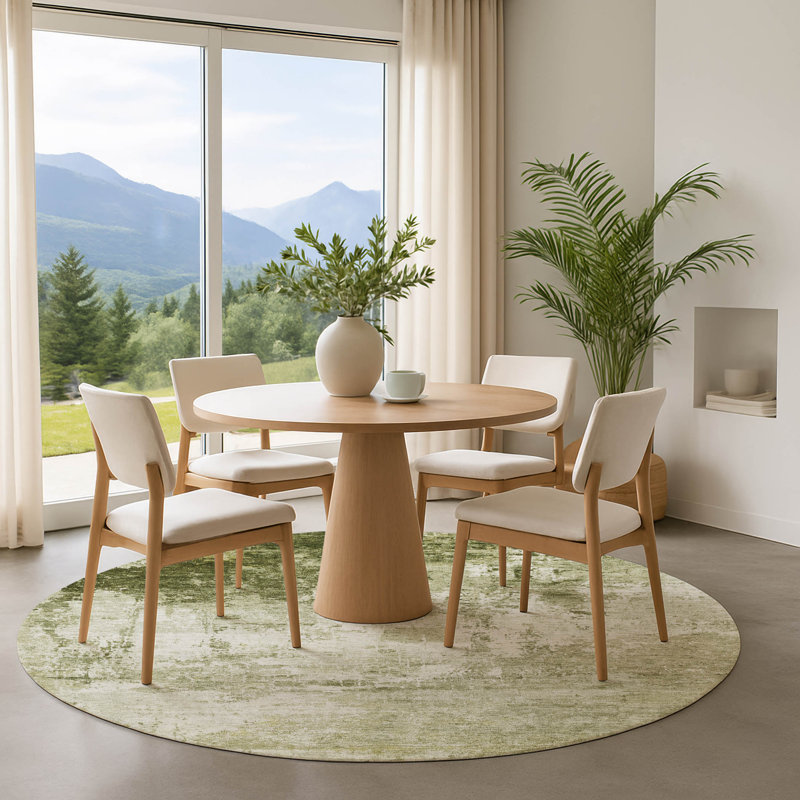Premium Machine Washable Verlin AMF1766 Modern Rug, Round 8'