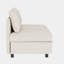 Canapé modulaire beige spacieux, design moderne en chenille, multifonctionnel pour un usage familial