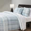 Housse de couette 3 pièces Ensemble bleu