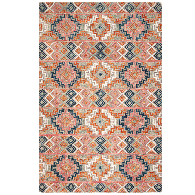 Tapis en laine touffeté à la main Deyoung, Rectangle 4pi x 6 pi