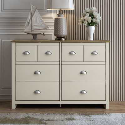 Bhure 46.1" W 6-Drawer Wood Double Dresser