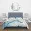 Portrait d'un cheval bleu clair - ensemble de housse de couette Farmhouse - microfibre de polyester-66393690