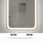 36 Inch Arch LED Front and Backlit Wall Mirror in Satin Gold-1347360995-1347361005