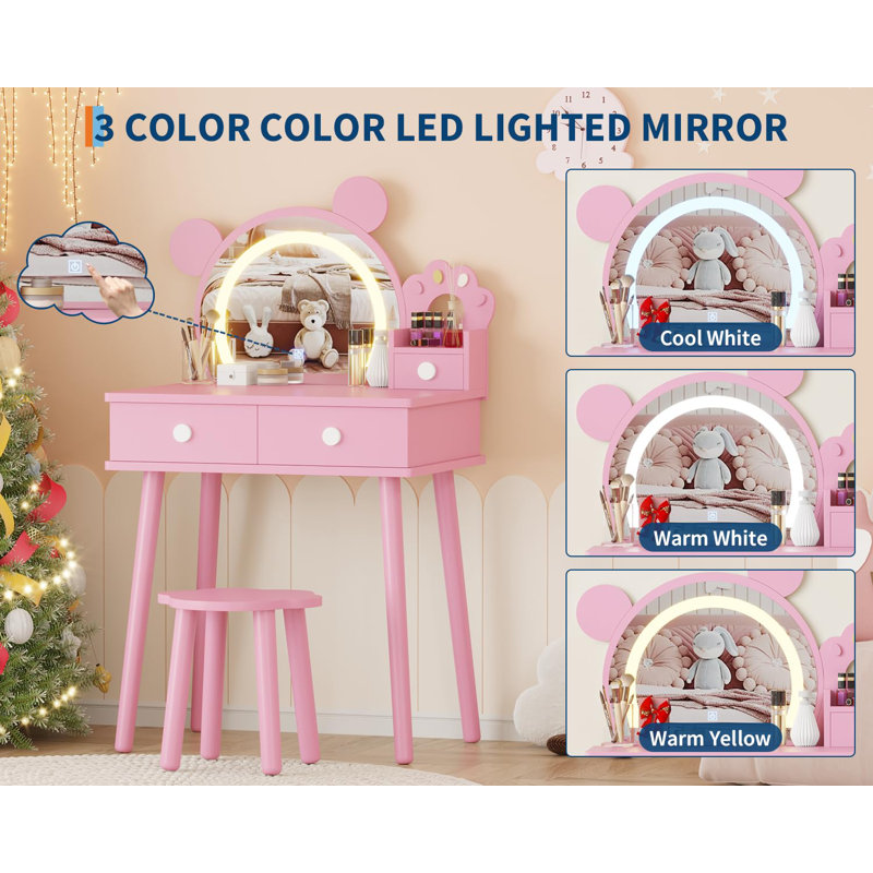 Dressing Table, Pink