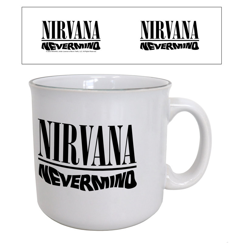 Nirvana - Nevermind-Logo 20oz. Camper Mug