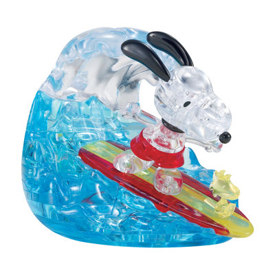 Casse-tête 3D en cristal Peanuts Snoopy Surf