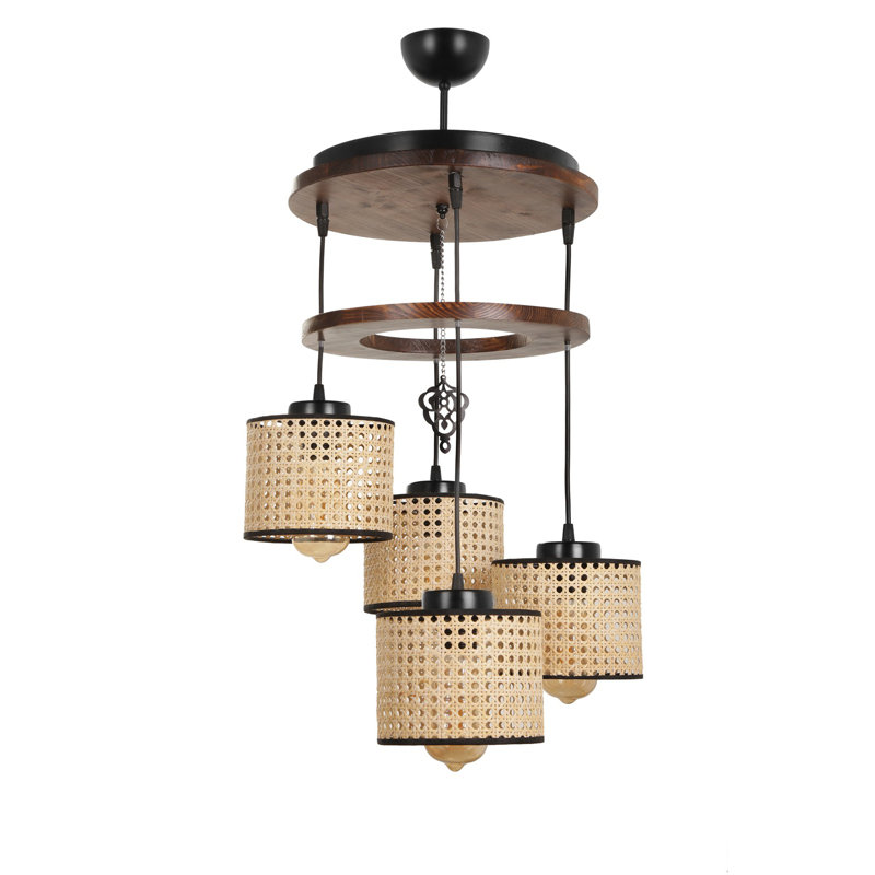Josseline 4 - Light Cluster Pendant, Brown