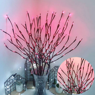 ins avec lumières de branches nordiques, chacune avec 20 lumières (5 fourchettes)