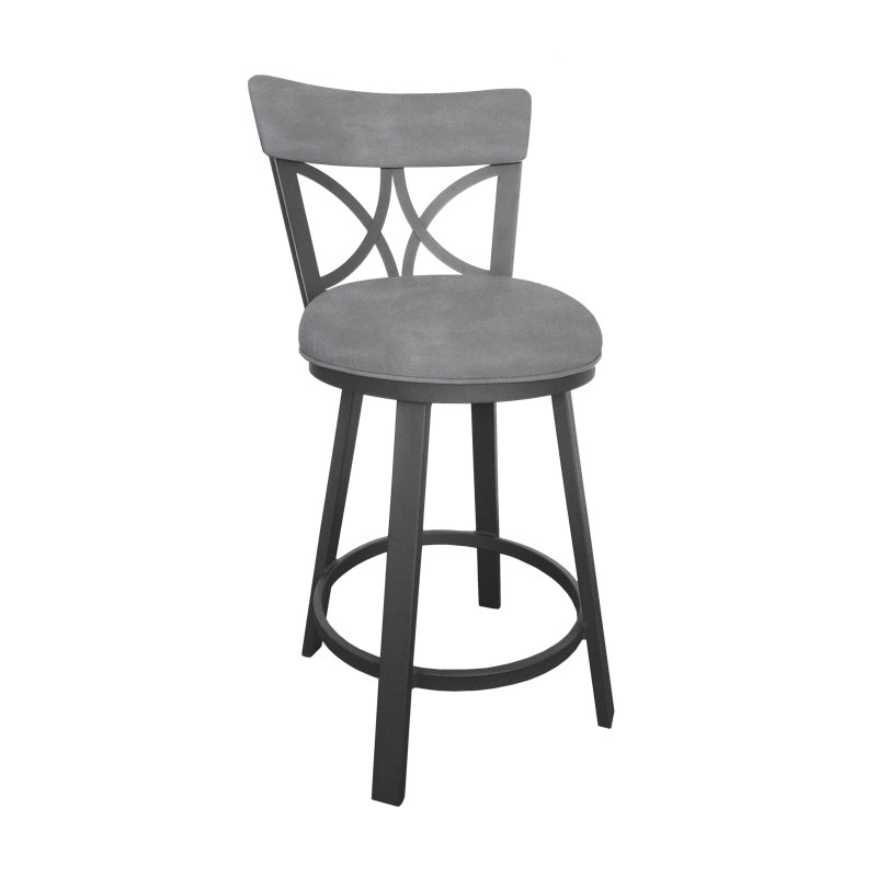 Swivel Upholstered Counter Stool, Counter Stool (26" Seat Height)