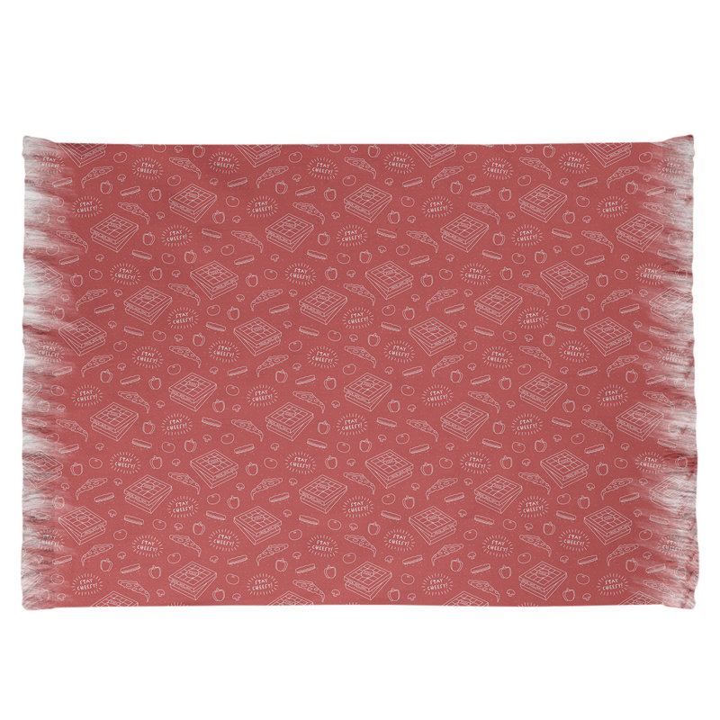 Rouge pizza Tapis décoratif, non