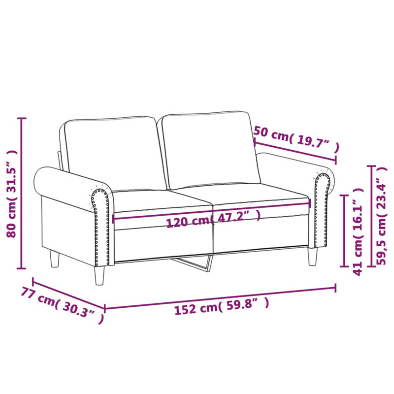 Oniel Upholstered 78'' Sofa, 31.5" H x 59.8" W x 30.3" H