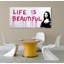 Life Is Beautiful - No Frame Print on Canvas-11708761