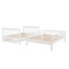 Lit superposé avec escalier et lit gigogne simple - Rangement élégant pour chambre à coucher-1588335432