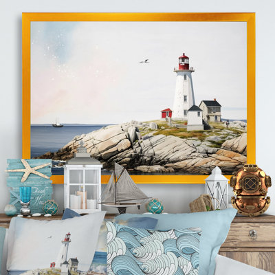 " Lighthouse By The Ocean I "