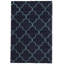 Tapis bleu marine Oharare