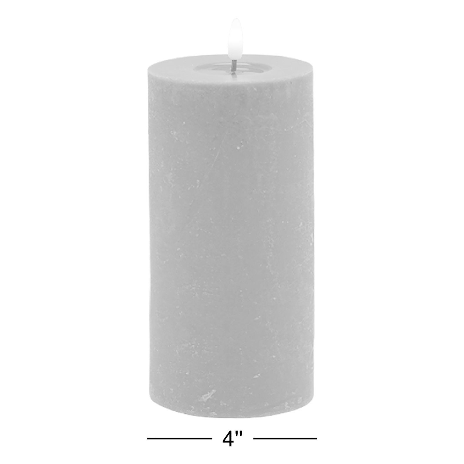 Flameless Pillar Candle, Black