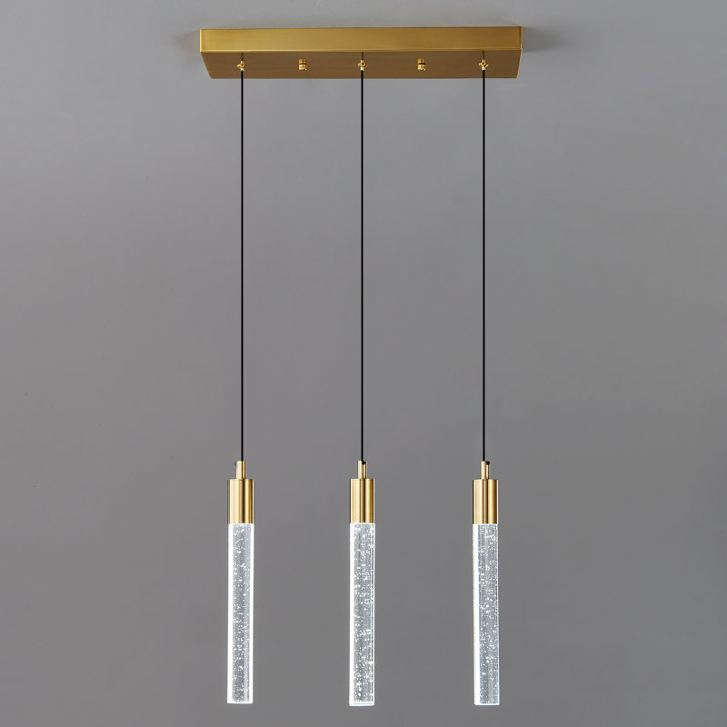 Mini luminaire suspendu en cristal Hamrnand - Light, Doré, 3
