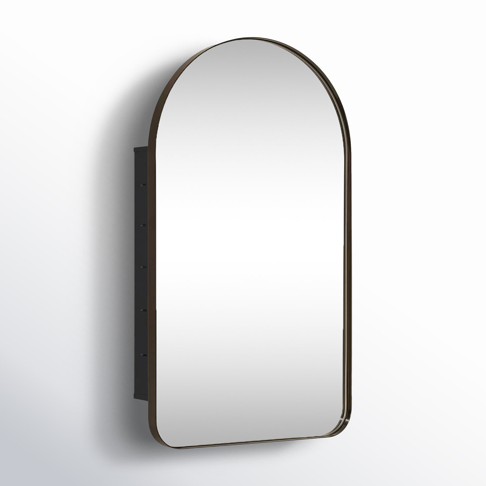 Recessed Medicine Cabinet, Oil Rubbed Bronze, 28.3" H x 16" W x 4.96" D