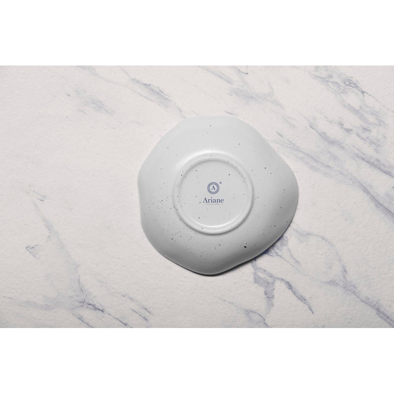Bol non empilable en porcelaine de qualité supérieure EARTH - LINEN DOTTS, 16,8 cm, Crème