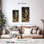 Ancienne impression sur toile Bouddha en pierre-707382221