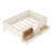 Full Kids Floor Bed with Stairs, Rails and Slats,Full Size Montessori Floor Bed with Bookshelf and 2 Storage Drawers,Easy Assemble Montessori Beds Frame,Beige-251181144-251181156