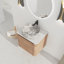 Meuble-lavabo mural 24 po avec lavabo en céramique-740732534