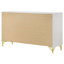 Commode de chambre blanche à 6 tiroirs