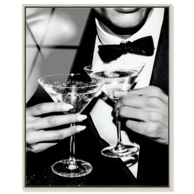 "Formal Affair", impression sur toile encadrée par Notoriart, cadre argenté, 20 x 24