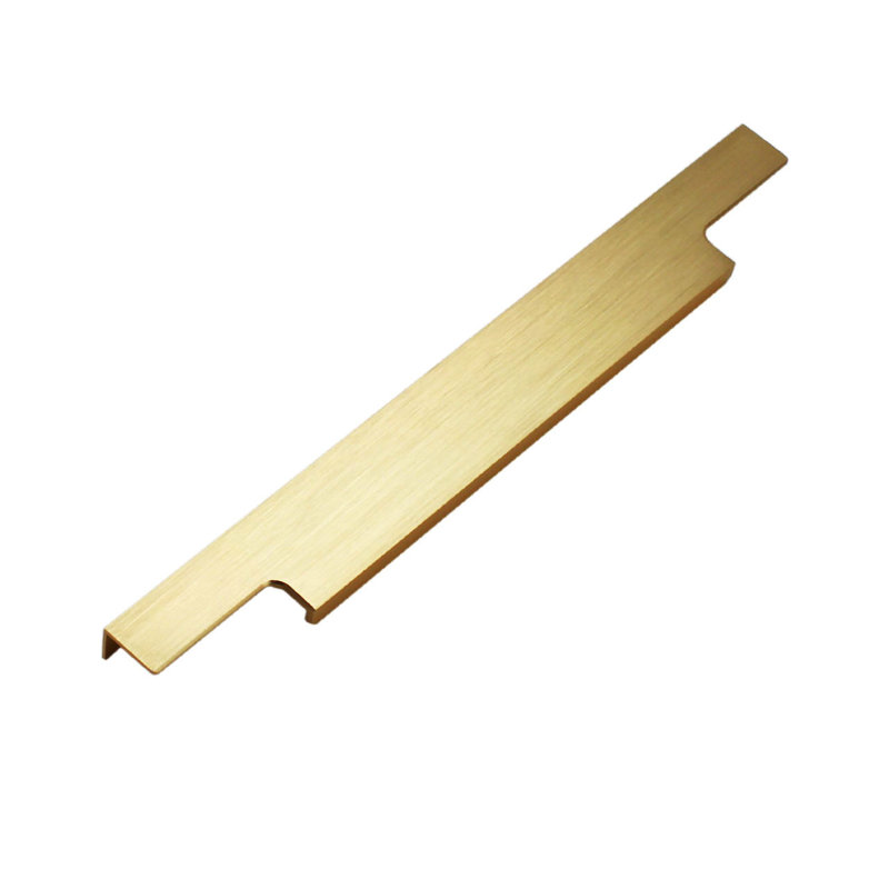 Dowell Kitchen Cabinet Finger Pull, 9", Gold