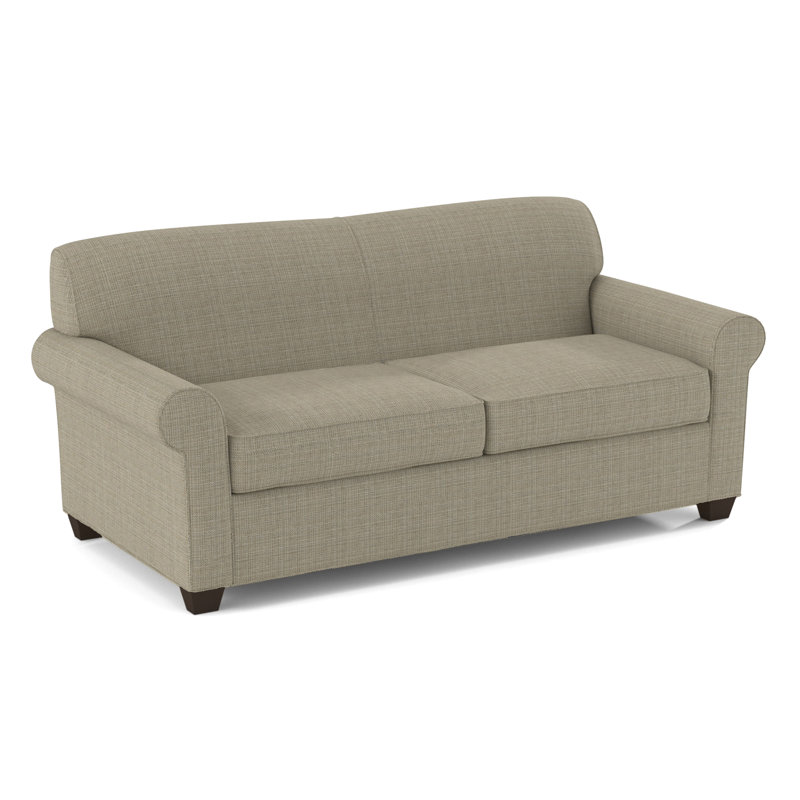 Finn Rolled Arm Sofa with Reversible Cushions, Cafelle, Kanji Putty, 34" H x 75" W x 36" D