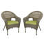 Chaise de patio à dîner avec coussins simple Watts-37026438-37026434