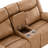 Oversized Manual Reclining Loveseat Sofa with Cupholders-Saddle-120433399