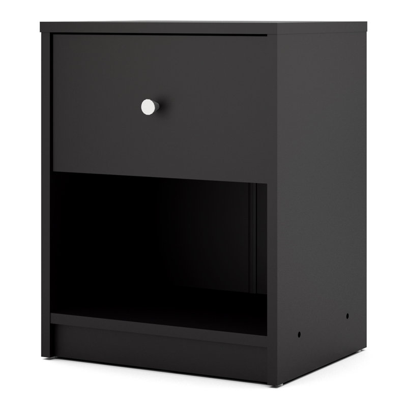 Gott Manufactured Wood Bedside Table, Black