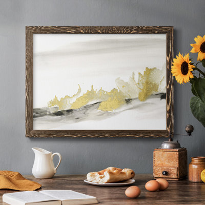 Gold on the Horizon II- Rustic Framed Gallery Wrapped Canvas