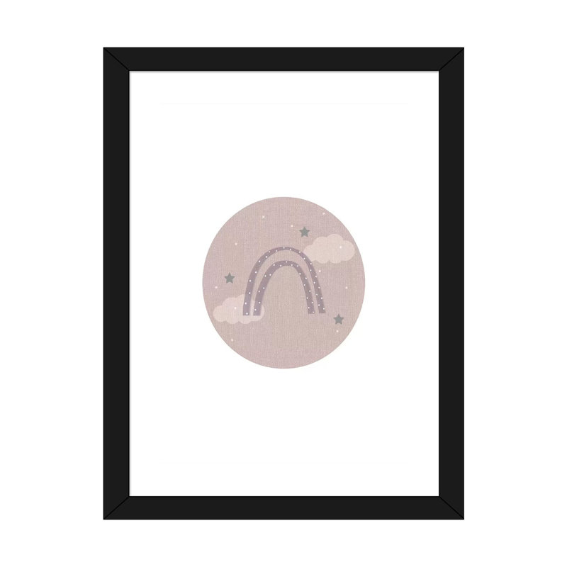 Décoration murale pour enfants, H 24 po x l 16 po x P 1 po, Papier encadré noir