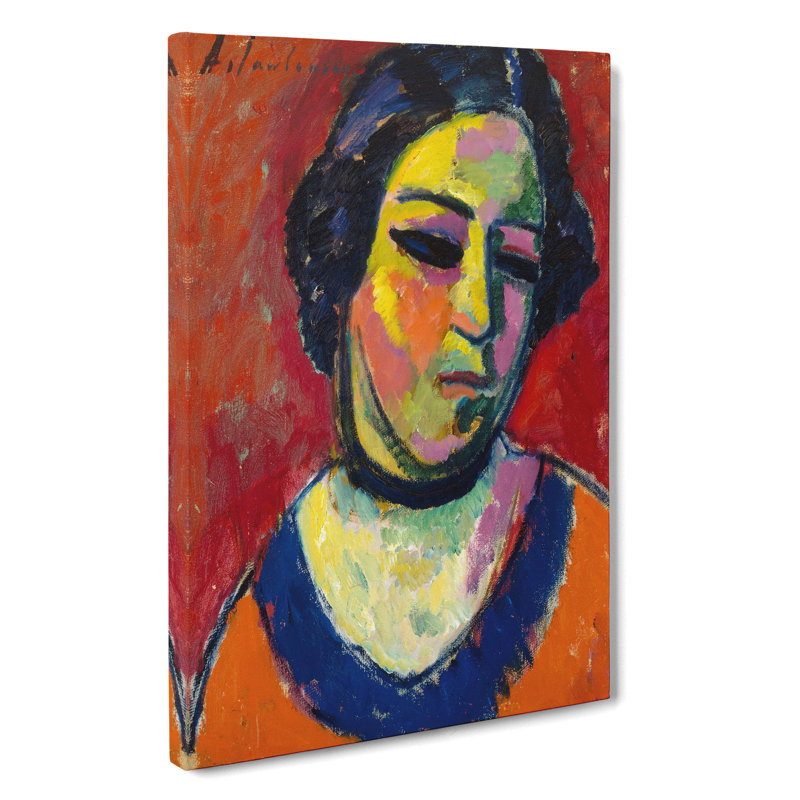 Portrait Of A Woman Vol.6 by Alexej Von Jawlensky - Wrapped Canvas, 60cm H x 40cm W x 3cm D