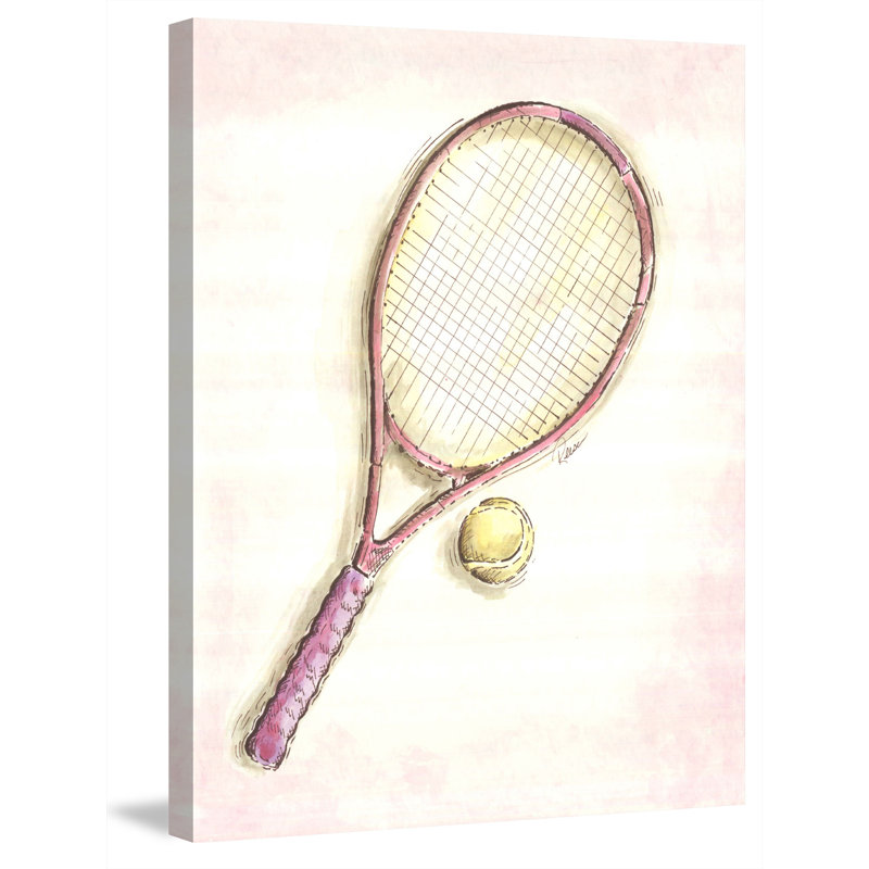 "Racket" par Reesa Qualia, reproduction sur toile tendue, 39" H x 30" W x 1.5" D