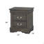 Table de chevet 2 tiroirs