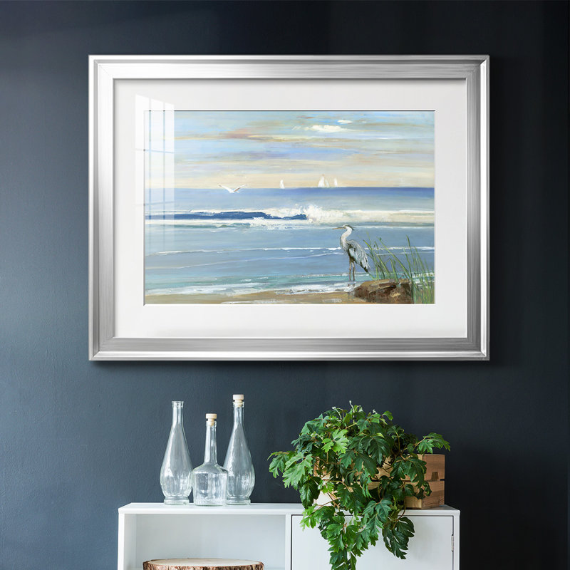 Sunrise Bay, reproduction encadrée sur papier, Argent, H 27 po x l 39 po x P 1,5 po