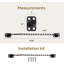 Mega Handles 12-Inch Transom Door Chain – Heavy-Duty Chain Stopper for Transom Windows, Cabinet Doors, Lids & Safety Restraint-98468372
