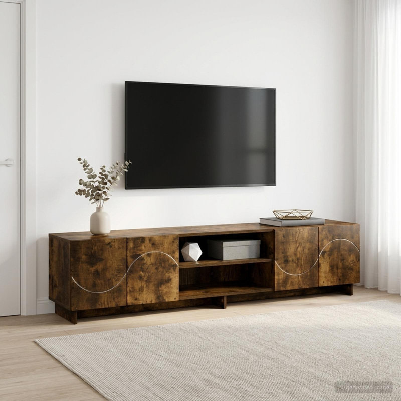 TV Stand, 40cm H x 90cm W x 34.5cm D, Sonoma Oak